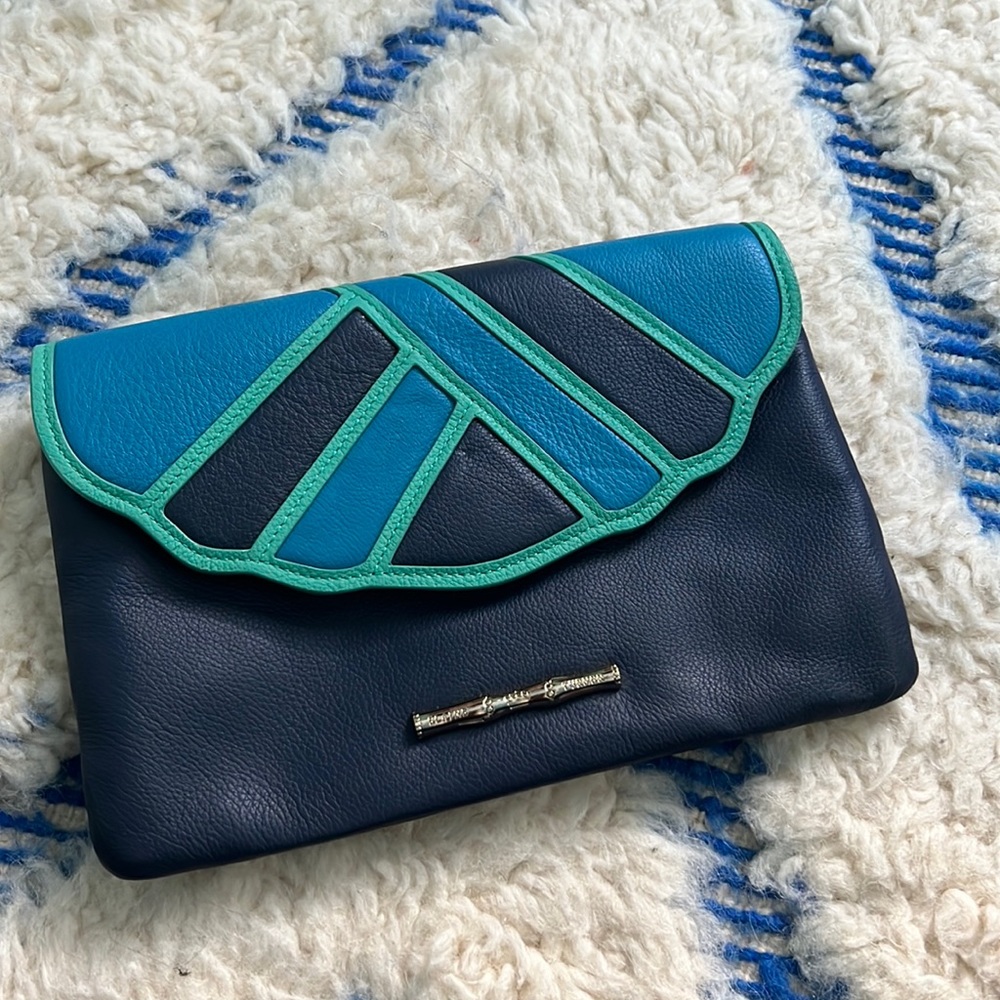 Elaine Turner Turquoise clutch